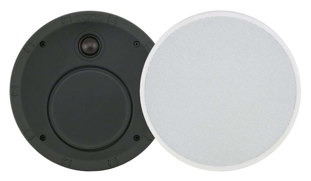 Sonance - VP52R UTL - Visual Performance 5-1/4" Ultra Thin-Line 2-Way In-Ceiling Speakers (Pair) - White