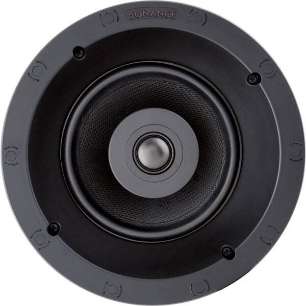Sonance - VP62R TL ROUND SINGLE SPEAKER - Visual Performance Thin Line 6-1/2" 2-Way In-Ceiling Speaker (Each) - Paintable White