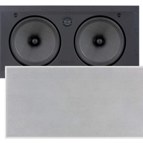 Sonance - VP66 LCR SINGLE SPEAKER - Visual Performance 6-1/2" 2-Way In-Wall Rectangle LCR Speaker (Each) - Paintable White