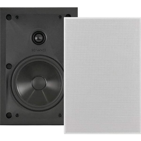 Sonance - VPXT6 RECTANGLE SINGLE SPEAKER - Visual Performance Extreme 6-1/2" 2-Way In-Wall Rectangle Speaker (Each) - Paintable White