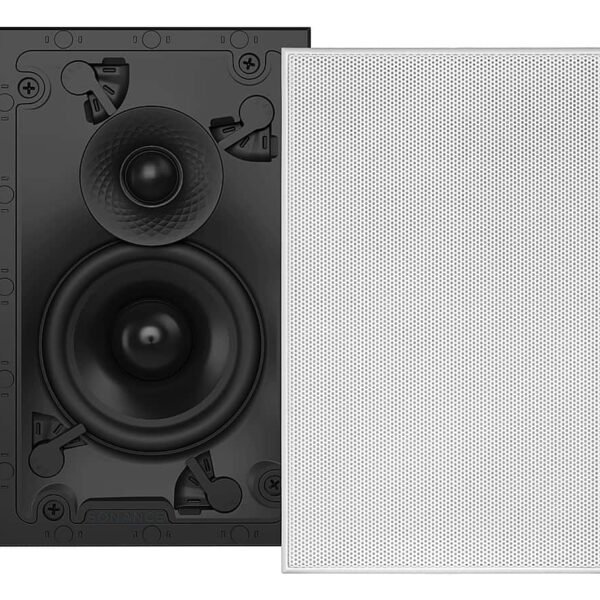 Sonance - VX42 RECTANGLE SINGLE SPEAKER - Visual Experience Series 4" Small Rectangle 2-Way Speaker (Each) - Paintable White