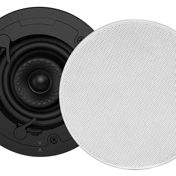 Sonance - VX42R SINGLE SPEAKER - Visual Experience Series 4" Small Round 2-Way Speaker (Each) - Paintable White