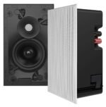 Sonance - VX46 RECTANGLE - Visual Experience Series 4" Small Rectangle 2-Way Speakers (Pair) - Paintable White