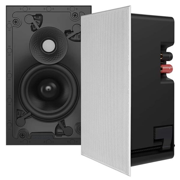 Sonance - VX46 RECTANGLE - Visual Experience Series 4" Small Rectangle 2-Way Speakers (Pair) - Paintable White