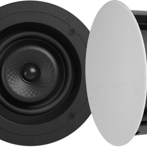 Sonance - VX60R - Visual Experience Series 6" Medium Round 2-Way Speakers (Pair) - Paintable White