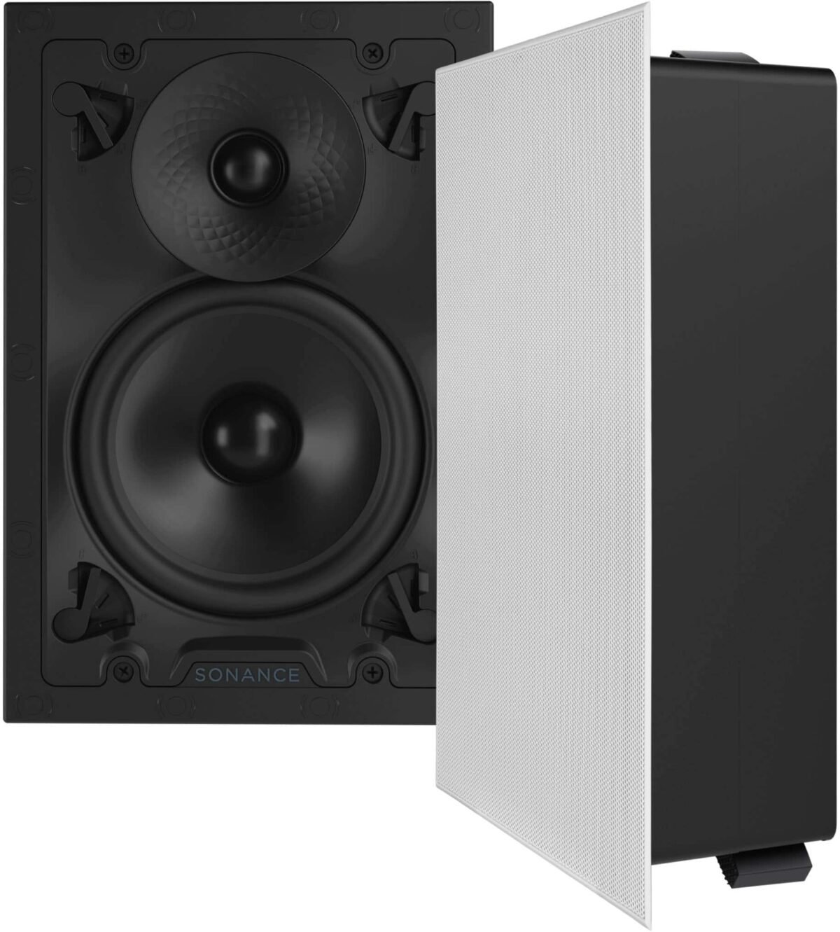 Sonance - VX62 RECTANGLE - Visual Experience Series 6" Medium Rectangle 2-Way Speakers (Pair) - Paintable White