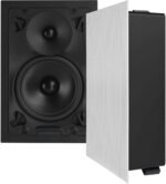 Sonance - VX62 RECTANGLE - Visual Experience Series 6" Medium Rectangle 2-Way Speakers (Pair) - Paintable White