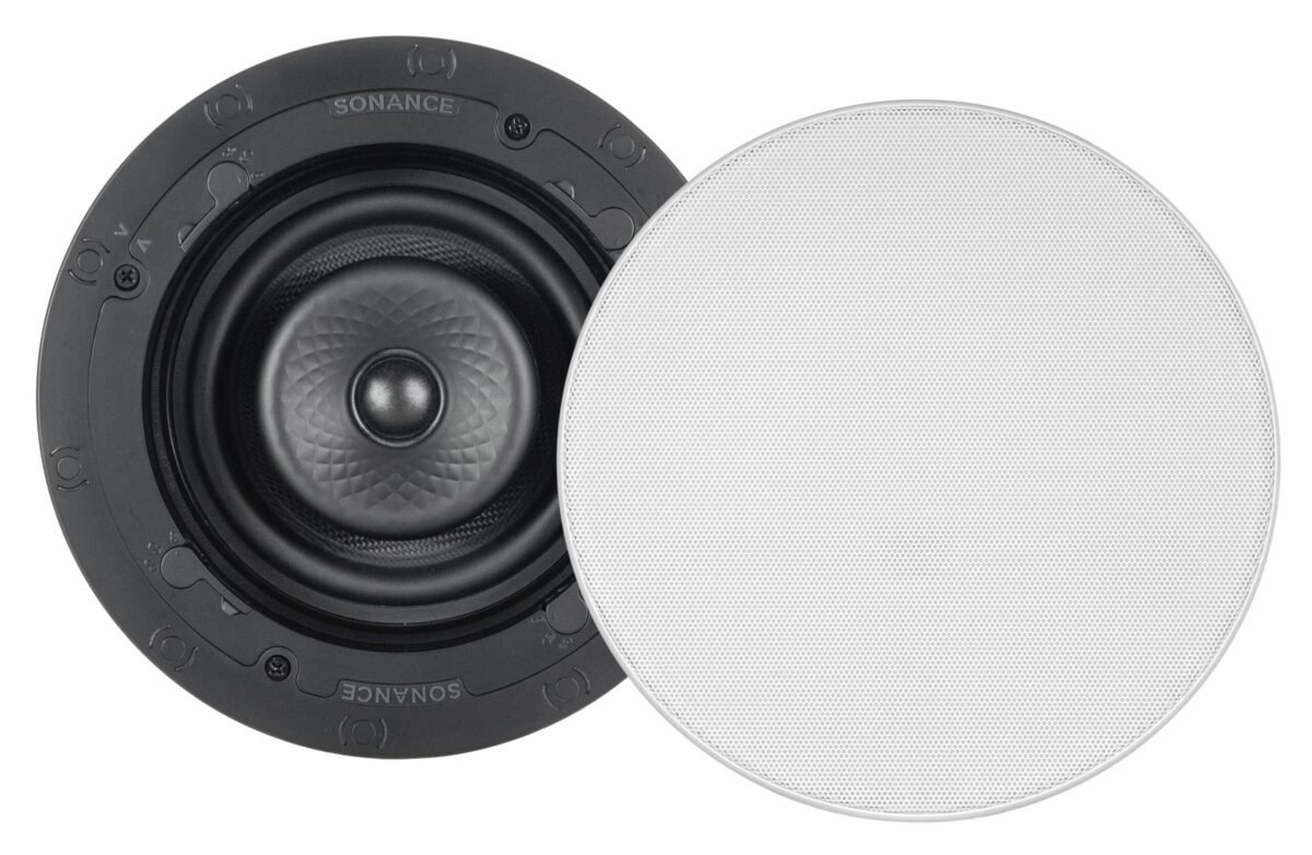 Sonance - VX62R SST SINGLE SPEAKER - Visual Experience 6-1/2" 2-Way Single Stereo In-Ceiling Speaker (Each) - Paintable White