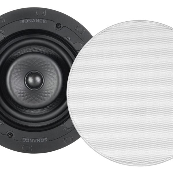 Sonance - VX62R SST SINGLE SPEAKER - Visual Experience 6-1/2" 2-Way Single Stereo In-Ceiling Speaker (Each) - Paintable White