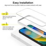 SPARIN 5 Pack HD Screen Protector Set for iPhone 15 Pro