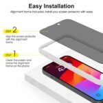 SPARIN 5 Pack Privacy Screen Protector Set for iPhone 15 Pro Max