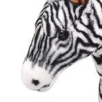 Standing Plush Toy Zebra Black and White XXL