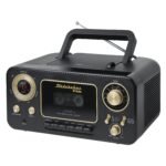 Studebaker - BT Series Portable Bluetooth CD Player with AM/FM Stereo - Black