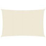 Sunshade Sail 160 g/m² Cream 2x3 m HDPE