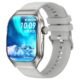 T15 Plus Touch Screen Smartwatch Silver Frame Silicone Strap