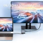 Type-C Hub 10 in 1 USB C to 4K HDMI RJ45 PD 100W Charge USB3.0 SD/TF