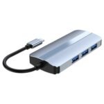 Type-C Hub 6 in 1 USB C to 4K HDMI 1000M RJ45 PD 100W Charge USB3.0