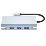 Type-C Hub 7 in 1 USB C to 4K HDMI 1000M RJ45 PD 100W Charge USB3.0