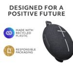 Ultimate Ears - MINIROLL Ultra-Portable Waterproof Bluetooth Speaker with 131 ft Range - Gentle Black