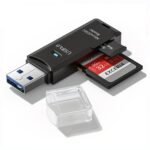 USB 2.0 SD Card Reader 5Gbps Transmission Speed White