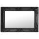 Wall Mirror Baroque Style 60x40 cm Black