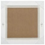 Wall Mirror Baroque Style 60x60 cm Silver