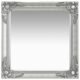 Wall Mirror Baroque Style 60x60 cm Silver