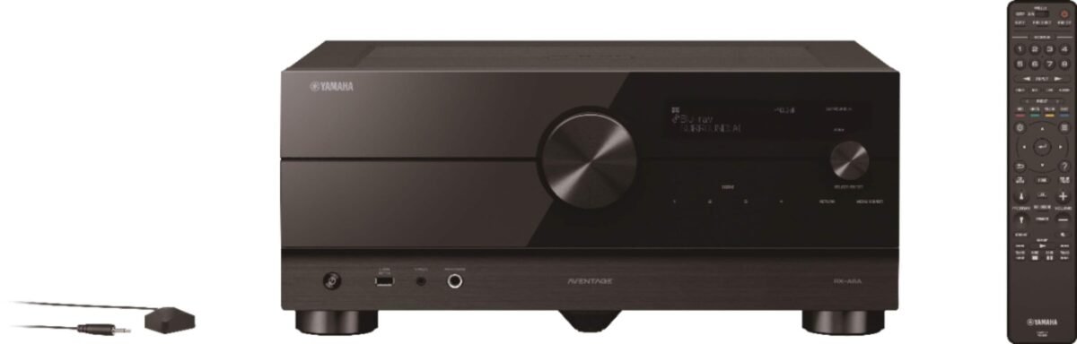 Yamaha - AVENTAGE RX-A6A 150W 9.2-Channel AV Receiver with 8K HDMI and MusicCast - Black
