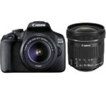 CANON EOS 2000D DSLR Camera with EF-S 18-55 mm f/3.5-5.6 III & 10-18 mm f/4.5-5.6 IS STM Lens Bundle