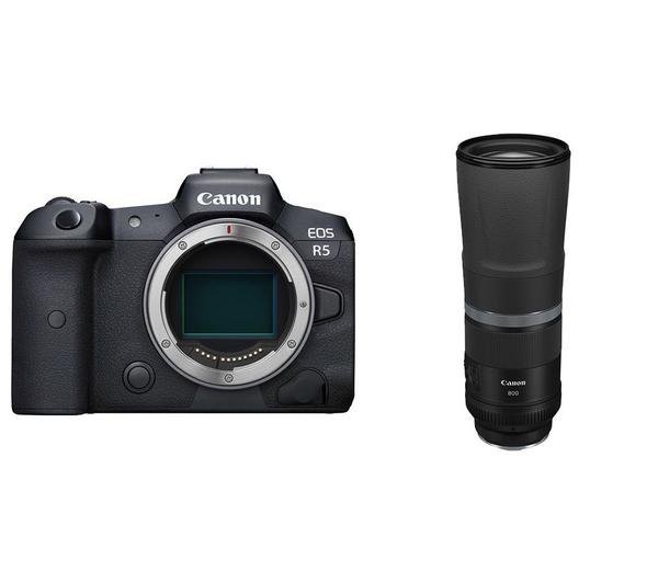 CANON EOS R5 Mirrorless Camera & RF 800 mm f/11 IS STM Telephoto Prime Lens Bundle mark ii