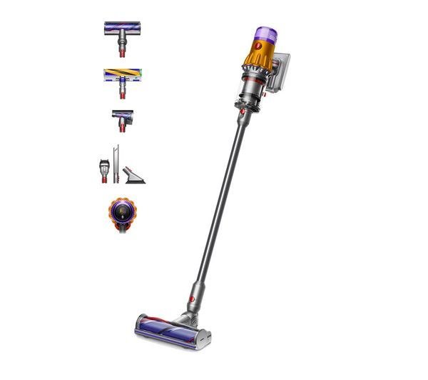 DYSON V12 Detect Slim Absolute Cordless Vacuum Cleaner - Yellow & Nickel
