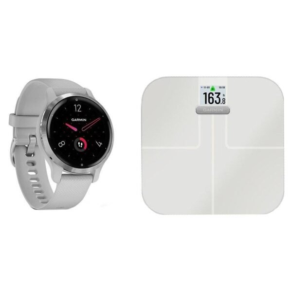 GARMIN Venu 2S Smartwatch Grey & Index S2 Smart Scale Bundle